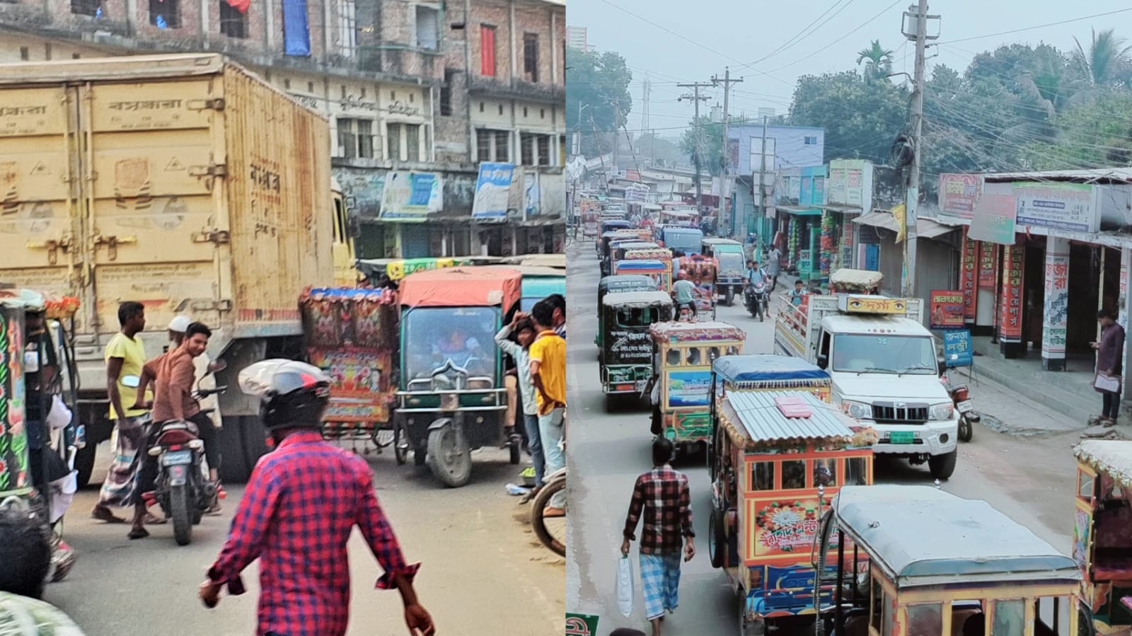 ঈদুল আযহা ঘিরে ইসলামপুরে তীব্র যানজট, ভোগান্তিতে সাধারণ মানুষ