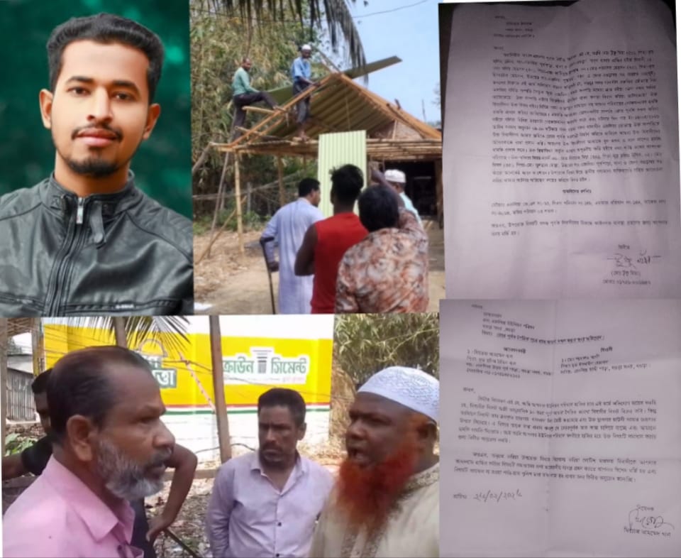 বগুড়া সদরে জমি নিয়ে বিরোধ, গ্রামীণ আদালতের নির্দেশ অমান্যের অভিযোগে থানায় লিখিত অভিযোগ