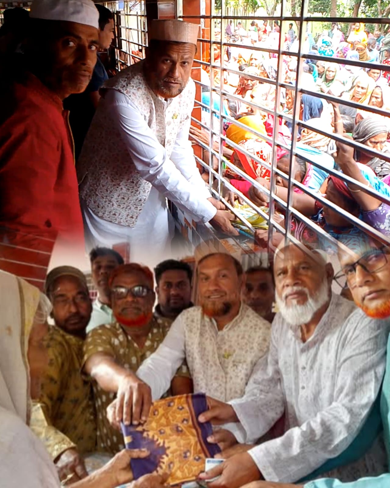 ঈদ উপলক্ষে অসহায়দের মাঝে উপহার বিতরণ