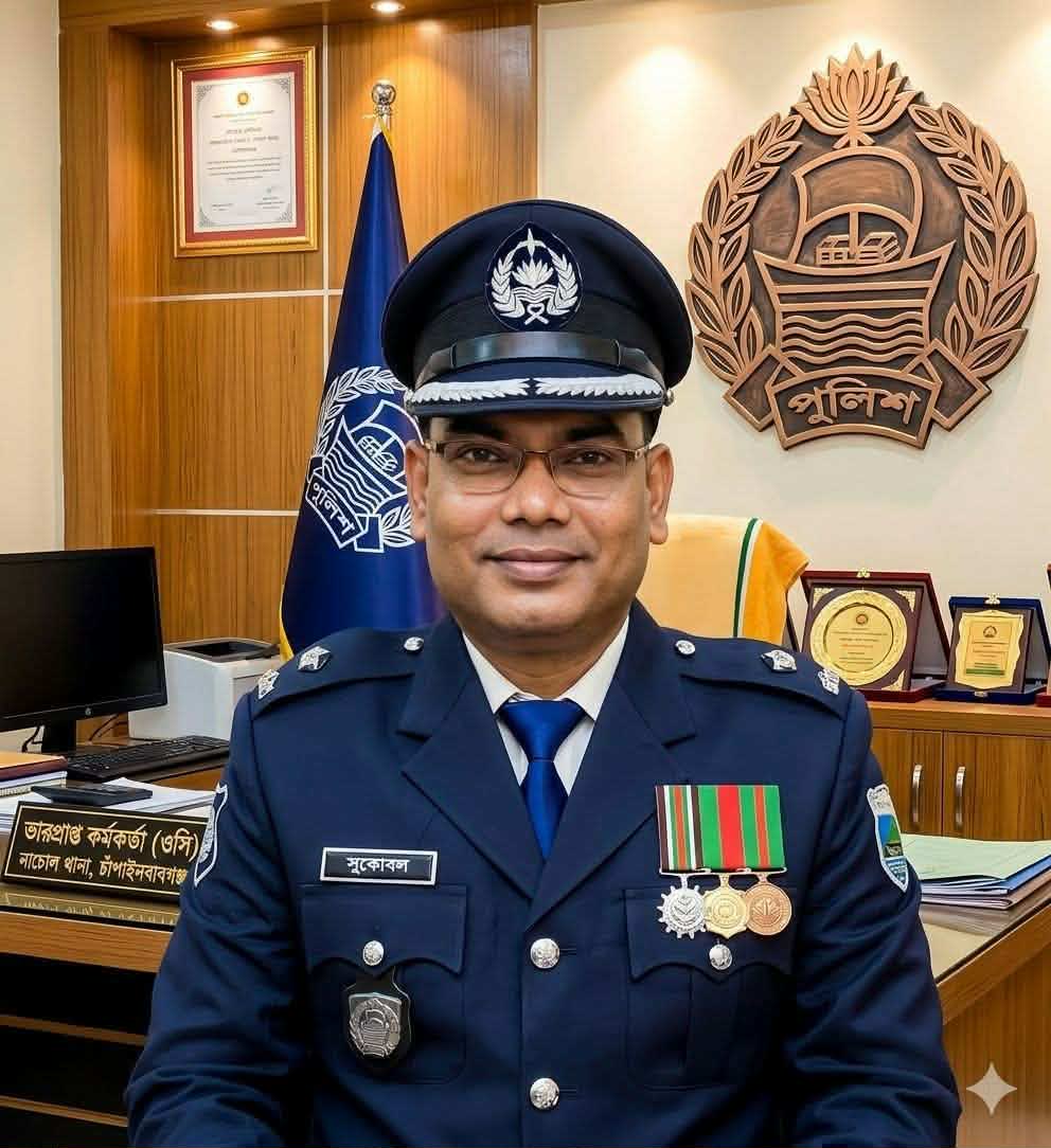 নাচোল থানার হাল ধরলেন ওসি সুকোমল চন্দ্র দেবনাথ