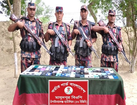 চাঁপাইনবাবগঞ্জ সীমান্তে ৫৩ বিজিবির বড় সাফল্য