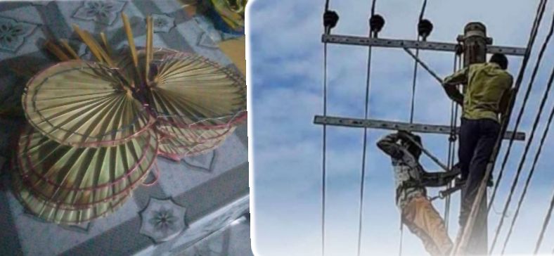 বিদ্যুৎ বিভ্রাট, প্রচন্ড গরম, কদর বেড়েছে তালপাতার পাখার।